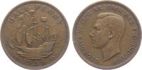 Großbritannien 1/2 Penny George VI. (1936 - 1952) - Segelschiff -