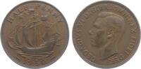 Großbritannien 1/2 Penny George VI. (1936 - 1952) - sitzende Britannia -