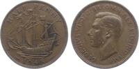 Großbritannien 1/2 Penny George VI. (1936 - 1952) - sitzende Britannia -
