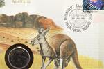 Australien 20 Cents auf Numisbrief Numisbrief - Australien - Känguru - Uluru - Ayers Rock -
