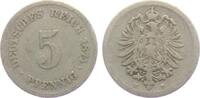 Kaiserreich 5 Pfennig 5 Pfennig - kleiner Adler -