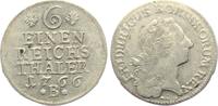 Preussen 1/6 Taler 1766 B Friedrich II. (1740-1786) EF