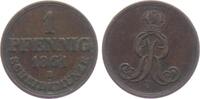 Hannover 1 Pfennig Georg V. (1851 - 1866) -