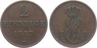 Braunschweig - Calenberg - Hannover 2 Pfennig Ernst August (1837 - 1851) -