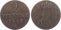 Braunschweig - Calenberg - Hannover 2 Pfennig Ernst August (1837 - 1851) -