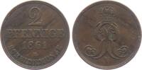 Hannover 2 Pfennig Georg V. (1851 - 1866) -