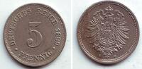 Kaiserreich 5 Pfennig 5 Pfennig - kleiner Adler -