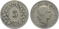 Schweiz 5 Rappen Kopf der Helvetia -