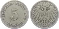 Kaiserreich 5 Pfennig 5 Pfennig - großer Adler -