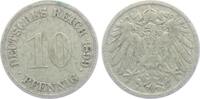 Kaiserreich 10 Pfennig 10 Pfennig - großer Adler -