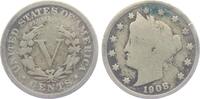 USA 1908 5 Cents - Liberty F-VF