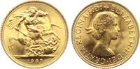 Grossbritannien Sovereign Elisabeth II. mit Lorbeerkranz -