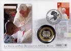Vatikan Medaille auf Numisbrief Papst Benedikt XVI. - Besuch in Benin -