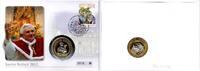Vatikan Medaille auf Numisbrief Papst Benedikt XVI. - Madonna mit Jsesus - Weihnachten 2012 -