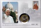 Vatikan Medaille auf Numisbrief Papst Benedikt XVI. - Würdigung von Johannes Paul II. und Benedikt XVI. -