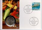DDR 10 Mark auf Numisbrief 1992 Sport in Deutschland unc.