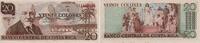Costa Rica 20 Colones Banknote - Costa Rica - 20 Colones - 1975 - Tempel - Cleto Gonzalez Viquez -