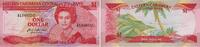 Ostkaribische Staaten - Grenada 1 Dollar Banknote - Ostkaribische Staaten - Grenada - 1 Dollar - Surfer - Bucht -