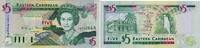 Ostkaribische Staaten - Antigua 5 Dollars Banknote - Ostkaribische Staaten - Antigua - 5 Dollars - 1994 - Schildkröte -