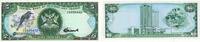Trinidad & Tobago 5 Dollars Banknote - Trinidad & Tobago - 1985 - 5 Dollars - Vögel - Gebäude - Markt -