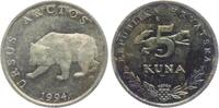 Kroatien 5 Kuna Braunbär -