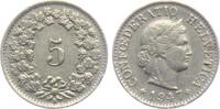 Schweiz 5 Rappen Kopf der Helvetia -