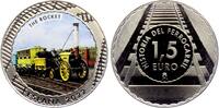 Spanien 1,5 Euro Historische Eisenbahn - The Rocket -