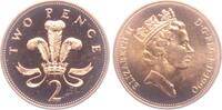 Großbritannien 2 Pence Straußenfedern - Feder -