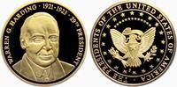 USA Medaille Die großen Präsidenten der USA - Warren G. Harding - 29. Präsident der USA -