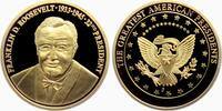 USA Medaille Die großen Präsidenten der USA - Franklin D. Roosevelt - 32. Präsident der USA -