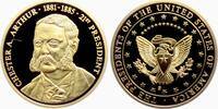 USA Medaille Die großen Präsidenten der USA - Chester A. Arthur - 21. Präsident der USA -