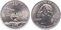 USA 1/4 Dollar - Quarter Statehood Minnesota - Land of 10.000 Seen -