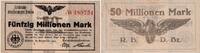 Weimarer Republik 50 Millionen Mark Banknote - Deutsche Reichsbahndirektion - Breslau - 1923 - 50 Millionen Mark -