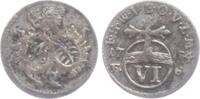 Sachsen-Weimar-Eisenach 6 Pfennig 1764 FS Anna Amalia (1758-1775) s / VF
