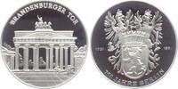 Berlin Silbermedaille Brandenburger Tor - BBT - Aus der Serie 750 Jahre Berlin -