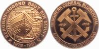 Recklinghausen Medaille Bergbau - Bergbaujugend baut ein Schiff - Bergwerk General Blumenthal - Logo -