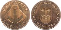 Hamburg Medaille Hansaport Hamburg - Anker - Bergbau - Verladung - Hafen - Transport -