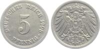 Kaiserreich 5 Pfennig 5 Pfennig - großer Adler -