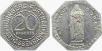 Nürnberg - Fürth 20 Pfennig Privates Notgeld - Nürnberg Fürther Straßenbahn - Albrecht Dürer -