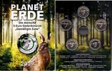 Deutschland 5x 5 Euro Plante Erde - Gemäßigte Zone - Satz (5 Münzen A,D,F,G,J ) im Schmuckfolder -