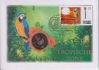 Deutschland - BRD 5 Euro auf Numisbrief Numisbrief - Tropische Zone - Klimazonen der Erde - Papagei - Vögel -