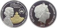 Salomon Inseln 1 Dollar 40. Geburtstag von Prinzessin Maxima der NL - mit Zertifikat (beschrieben) -