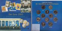 12 x 1 Euro 2003 Deutschland - BRD Der Euro 2003 - 12 x 1 Euro aus verschiedenen Eurostaaten - bankfrisch im Blister