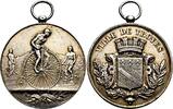 Frankreich Silbermedaille Silbermedaille - Fahrrad - Hochrad - Dreirad - Radsport -