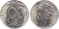 Italien 100 Lire Delphin - Zweig - Ähren - Vogel - Tiere -