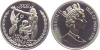 Isle of Man 1 Crown - 25 Pence Olympische Spiele 1996 in Atlanta - Rad-Rennsport - Radrennen -