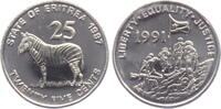 Eritrea 25 Cents Grevy Zebra - Tiere -