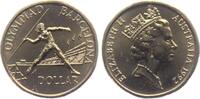 Australien 1 Dollar Olympische Spiele 1992 in Barcelona - Speerwerfen -