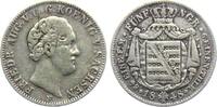 Sachsen Albertinische Linie 1/6 Taler / 5 Ngr. Friedrich August II. (1836-1854) -