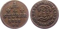 Jülich-Berg 1/4 Stüber Karl Theodor (1742-1799) -